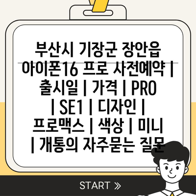 부산시 기장군 장안읍 아이폰16 프로 사전예약 | 출시일 | 가격 | PRO | SE1 | 디자인 | 프로맥스 | 색상 | 미니 | 개통