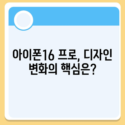 아이폰16 프로 디자인 및 출시일 | 실물은?