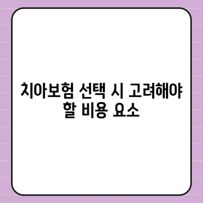 가장 저렴한 가격으로 치아보험 가입하기