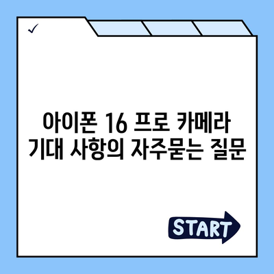 아이폰 16 프로 카메라 기대 사항