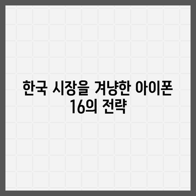 아이폰 16의 한국 출시일 및 기대되는 이유