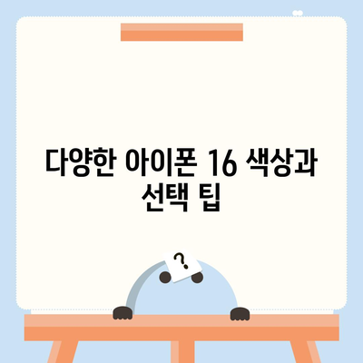 아이폰 16 디자인, 출시일, 색상 정리 및 사전 예약 안내