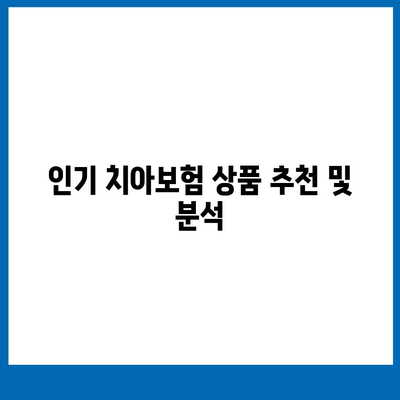 2024년 최고의 치아보험 판매처 소개