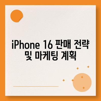 iPhone 16 한국 1차 출시 시기와 이유