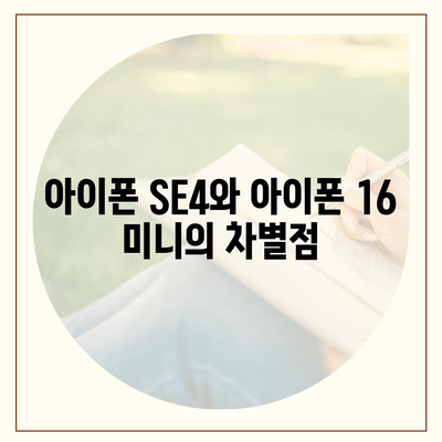 아이폰 SE4 디자인 변경과 아이폰 16 미니의 운명