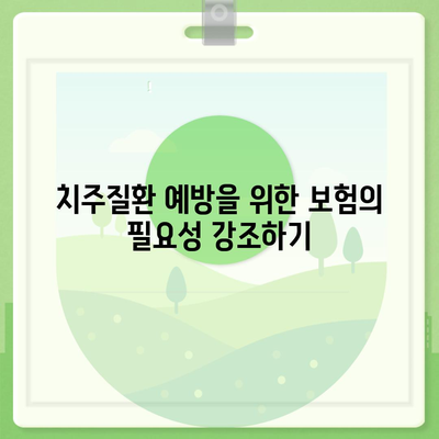 치주질환 보험의 역할 해부하기