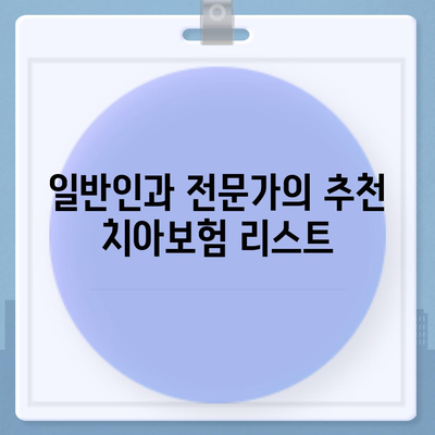 2024년 최고의 치아보험 찾기