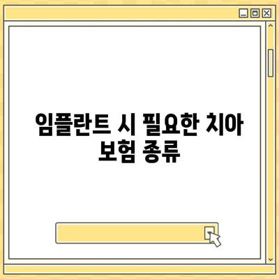 치아 보험 임플란트와 보상 내용 확인하기