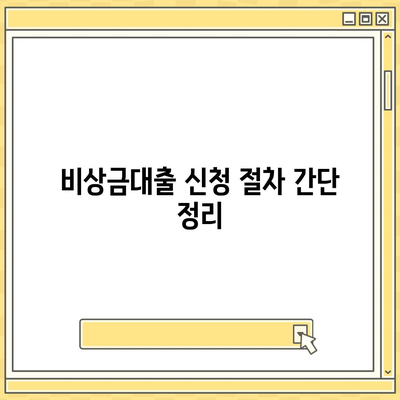 카카오뱅크 비상금대출 신청부터 알려드립니다