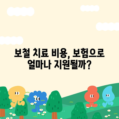 치아 보험 만기 확인 및 보철 종류 체크