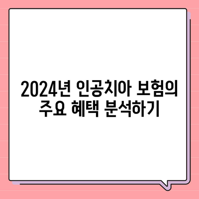 2024년 최고의 인공치아 보험 비교