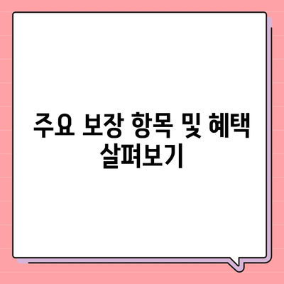 실속보장 치아보험 가입 시 주요 내용 및 면책 기간 살펴보기