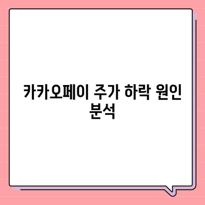 카카오페이 주가 폭락 | 개인정보 유출 논란의 영향 점검