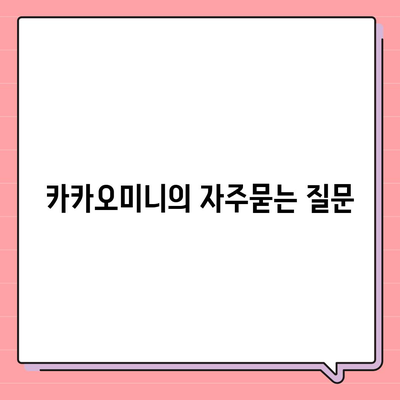 카카오미니