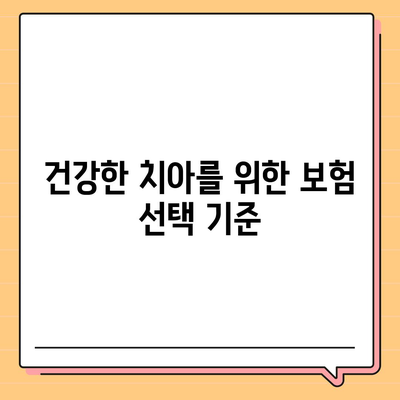 치주질환 보험 | 구강 건강 유지의 필수 요소