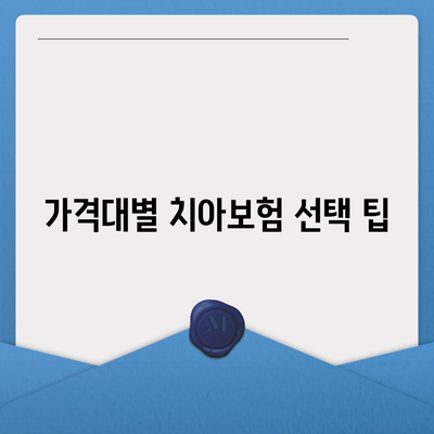 치아보험 비교 사이트 활용 가이드