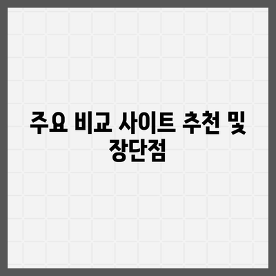 인공치아 보험 비교 사이트 활용법