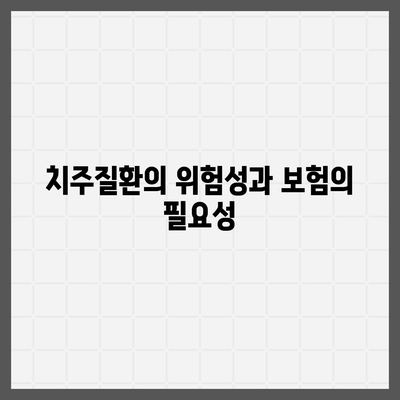 치주질환 보험 필수성 파헤치기