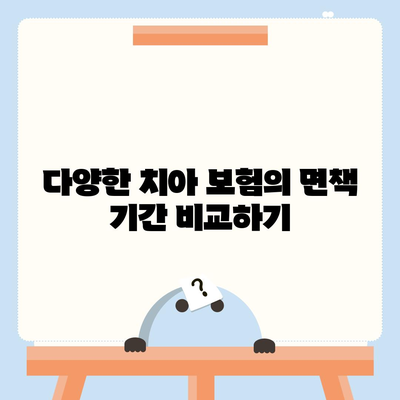 치아 보험 면책 기간에 대해 알아보세요