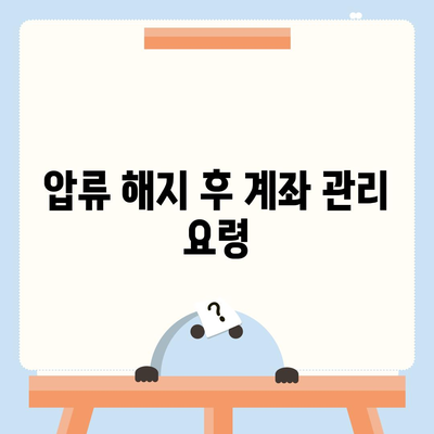 카카오뱅크 통장 압류 해지 방법