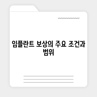 치아보험 임플란트와 보상 내용 확인