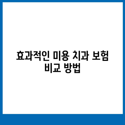 미용 치과 보험 비교 사이트로 미용 치과 추천 알아보기