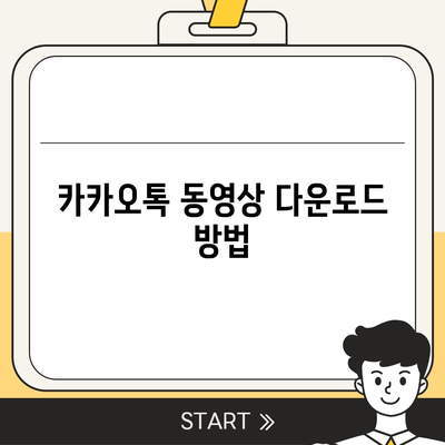 카카오톡 동영상