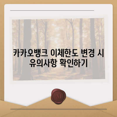 카카오뱅크 이체한도 증액