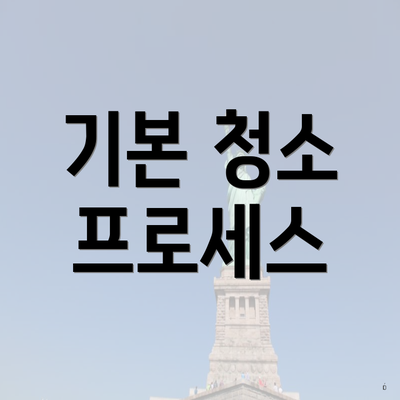 기본 청소 프로세스