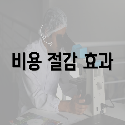 비용 절감 효과