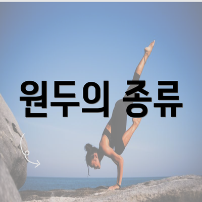 원두의 종류