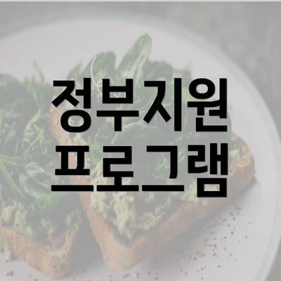 정부지원 프로그램