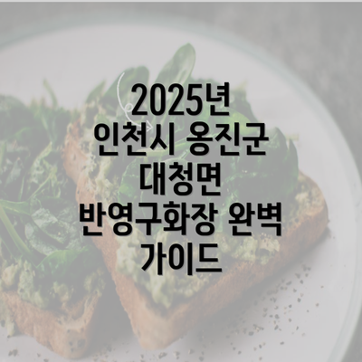 2025년 인천시 옹진군 대청면 반영구화장 완벽 가이드