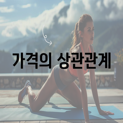 가격의 상관관계