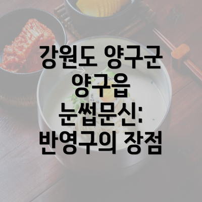 강원도 양구군 양구읍 눈썹문신: 반영구의 장점