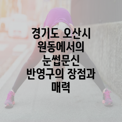 경기도 오산시 원동에서의 눈썹문신 반영구의 장점과 매력