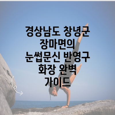 경상남도 창녕군 장마면의 눈썹문신 반영구 화장 완벽 가이드