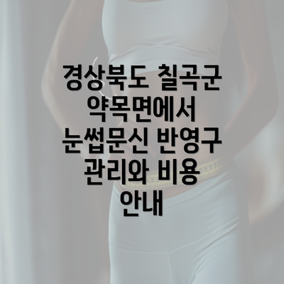 경상북도 칠곡군 약목면에서 눈썹문신 반영구 관리와 비용 안내