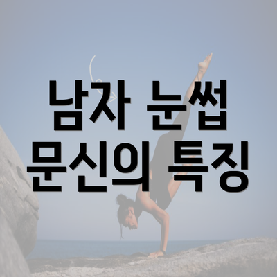 남자 눈썹 문신의 특징