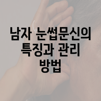 남자 눈썹문신의 특징과 관리 방법