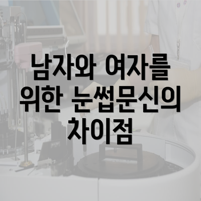 남자와 여자를 위한 눈썹문신의 차이점