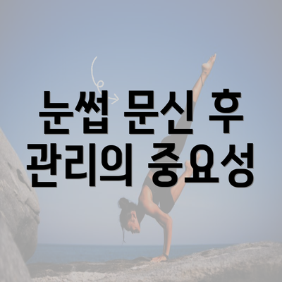 눈썹 문신 후 관리의 중요성