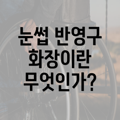 눈썹 반영구 화장이란 무엇인가?