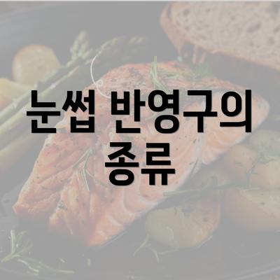 눈썹 반영구의 종류