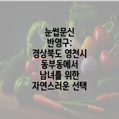 눈썹문신 반영구: 경상북도 영천시 동부동에서 남녀를 위한 자연스러운 선택