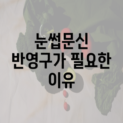 눈썹문신 반영구가 필요한 이유