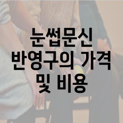 눈썹문신 반영구의 가격 및 비용