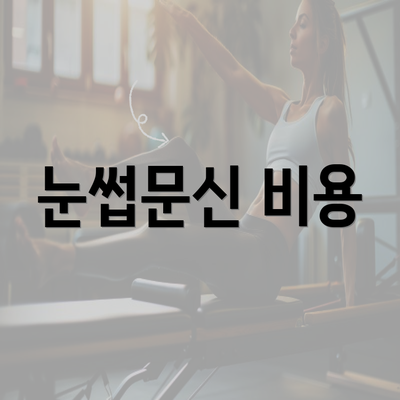 눈썹문신 비용