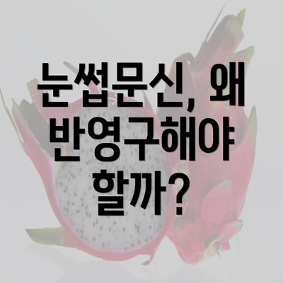 눈썹문신, 왜 반영구해야 할까?