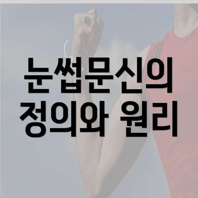 눈썹문신의 정의와 원리